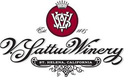 Label for V. Sattui Winery